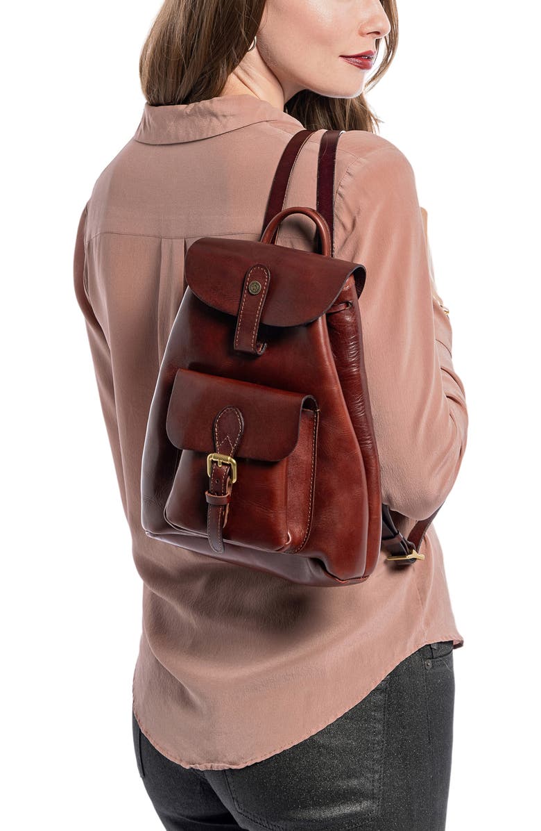 OLD TREND Isla Small Leather Backpack, Alternate, color, Brown