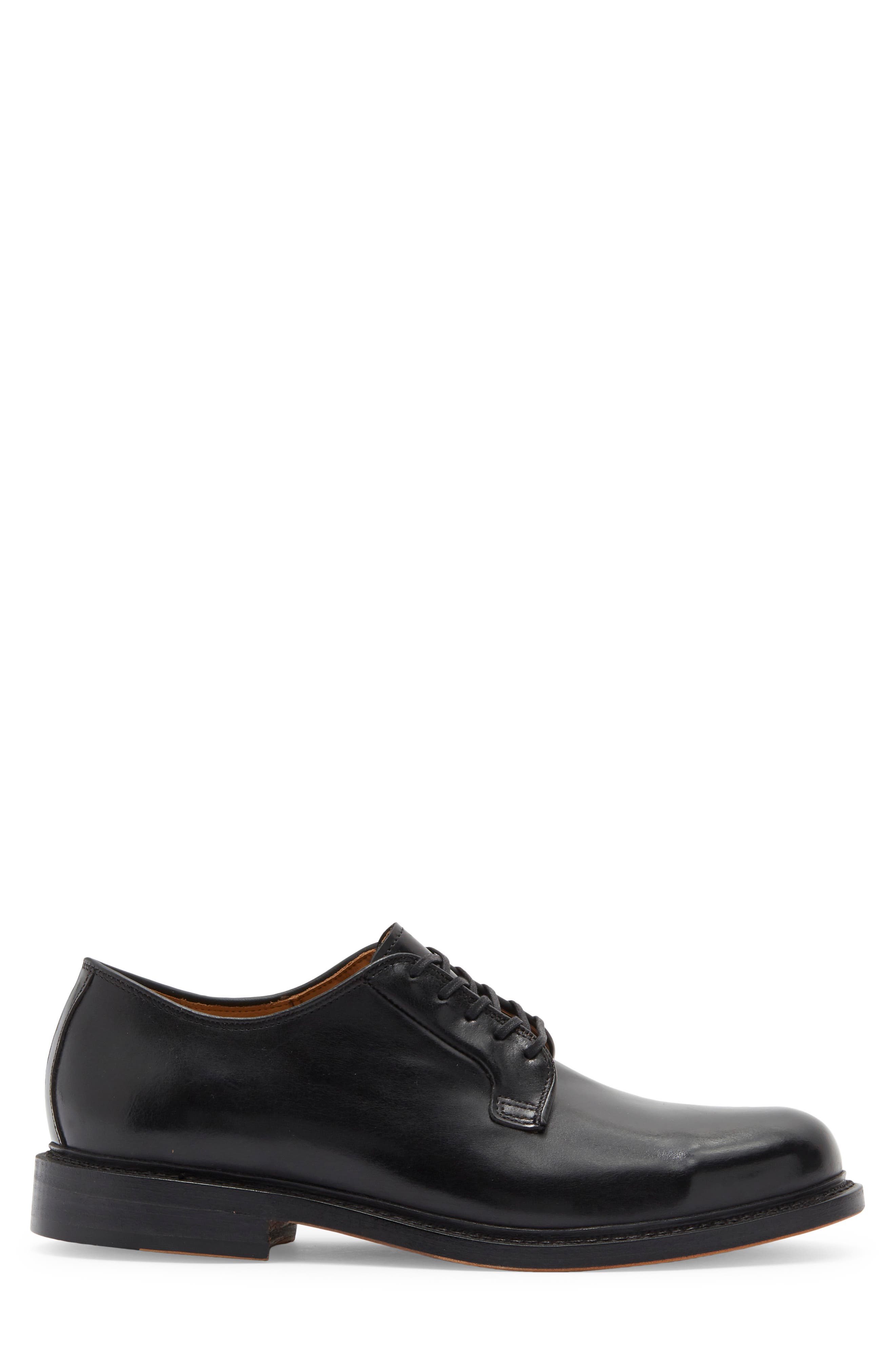 Allen Edmonds Rowan Plain Toe Derby, Alternate, color, Black Polish
