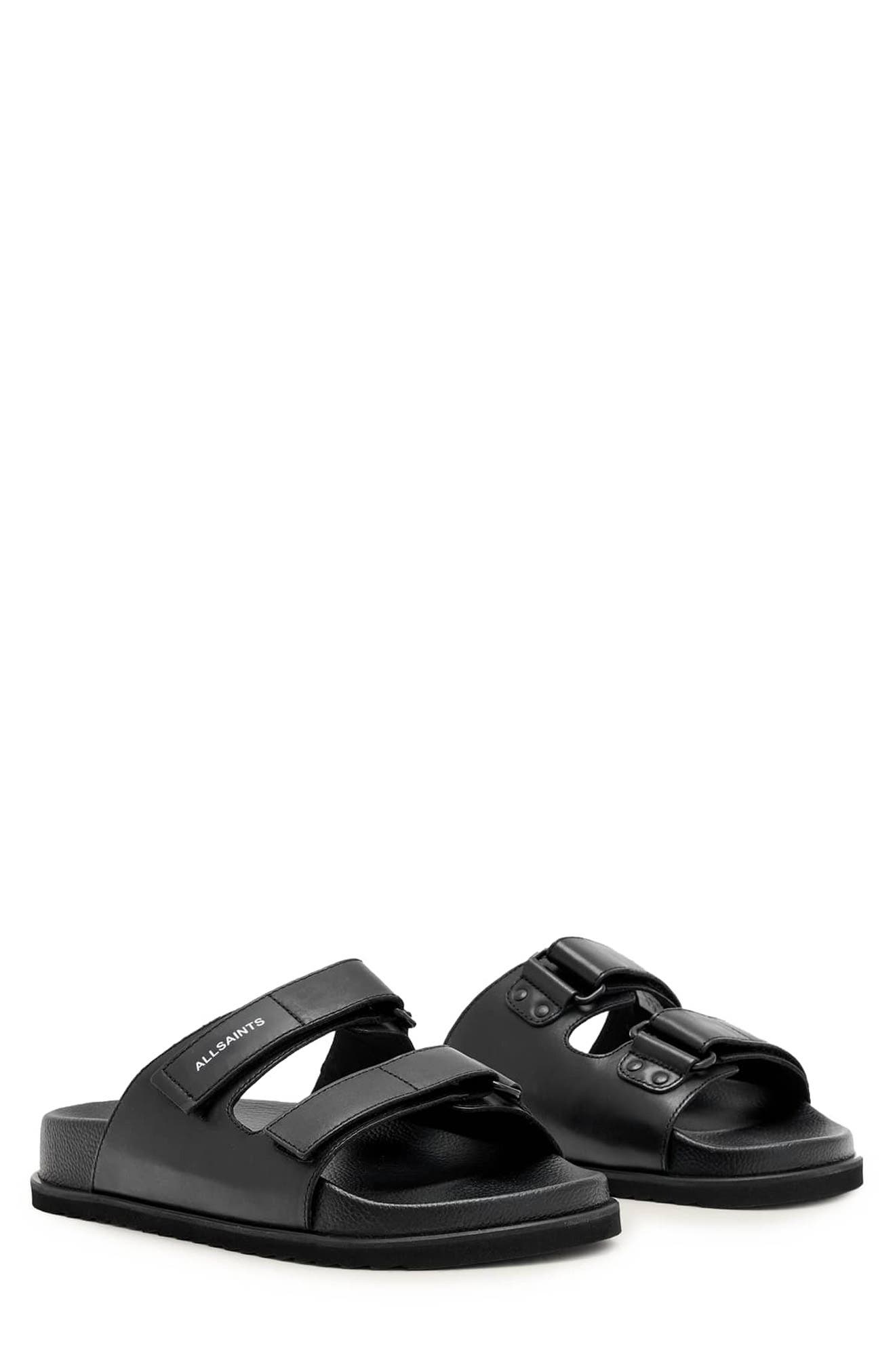 AllSaints Vex Sandal, Main, color, Black