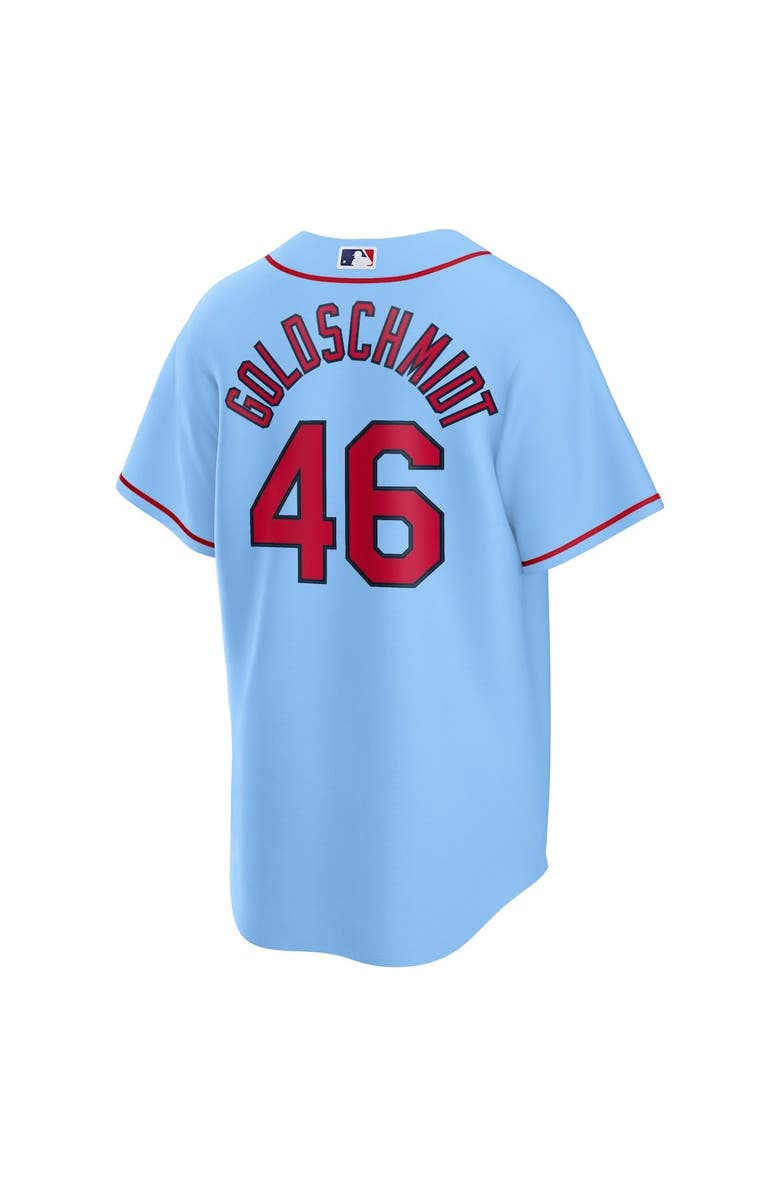Nike Men's Nike Paul Goldschmidt Light Blue St. Louis Cardinals Alternate Replica Player Name Jersey, Alternate, color,