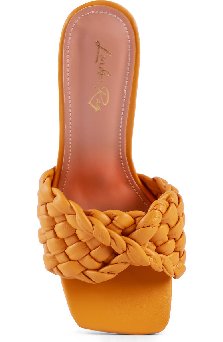 LONDON RAG Celie Woven Heeled Sandal, Alternate, color, Yellow