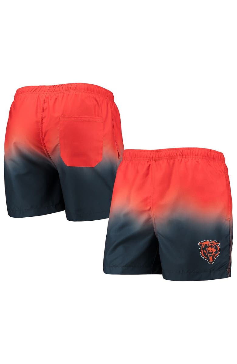 FOCO Men's FOCO Orange/Navy Chicago Bears Dip-Dye Swim Shorts, Main, color, Orange