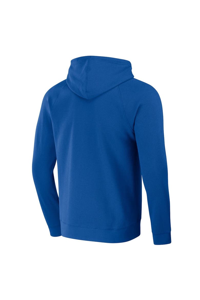 Men's Darius Rucker Collection by Fanatics  Royal Milwaukee Brewers Waffle-Knit Raglan Pullover Hoodie, Alternate, color, Royal