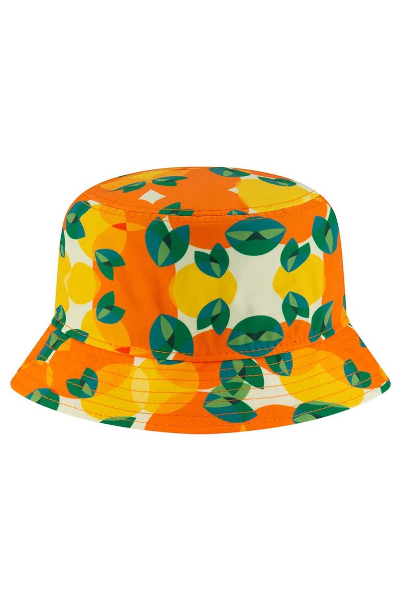 Men's New Era Orange Miami Dolphins Citrus Bucket Hat, Alternate, color, Orange