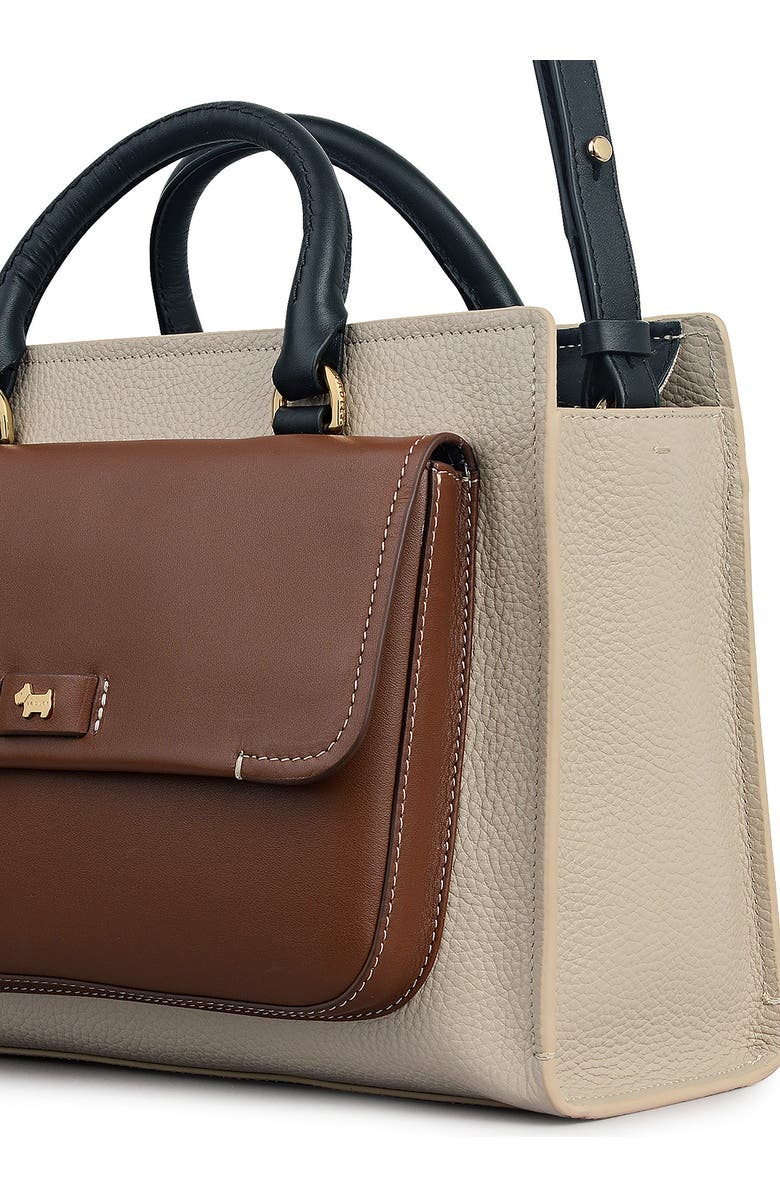 Radley Talbot Way Medium Zip Top Leather Satchel, Alternate, color, Porcini