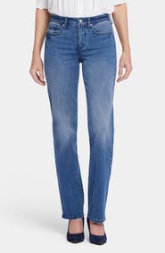 NYDJ Bailey Cool Embrace® Mid Rise Relaxed Straight Leg Jeans