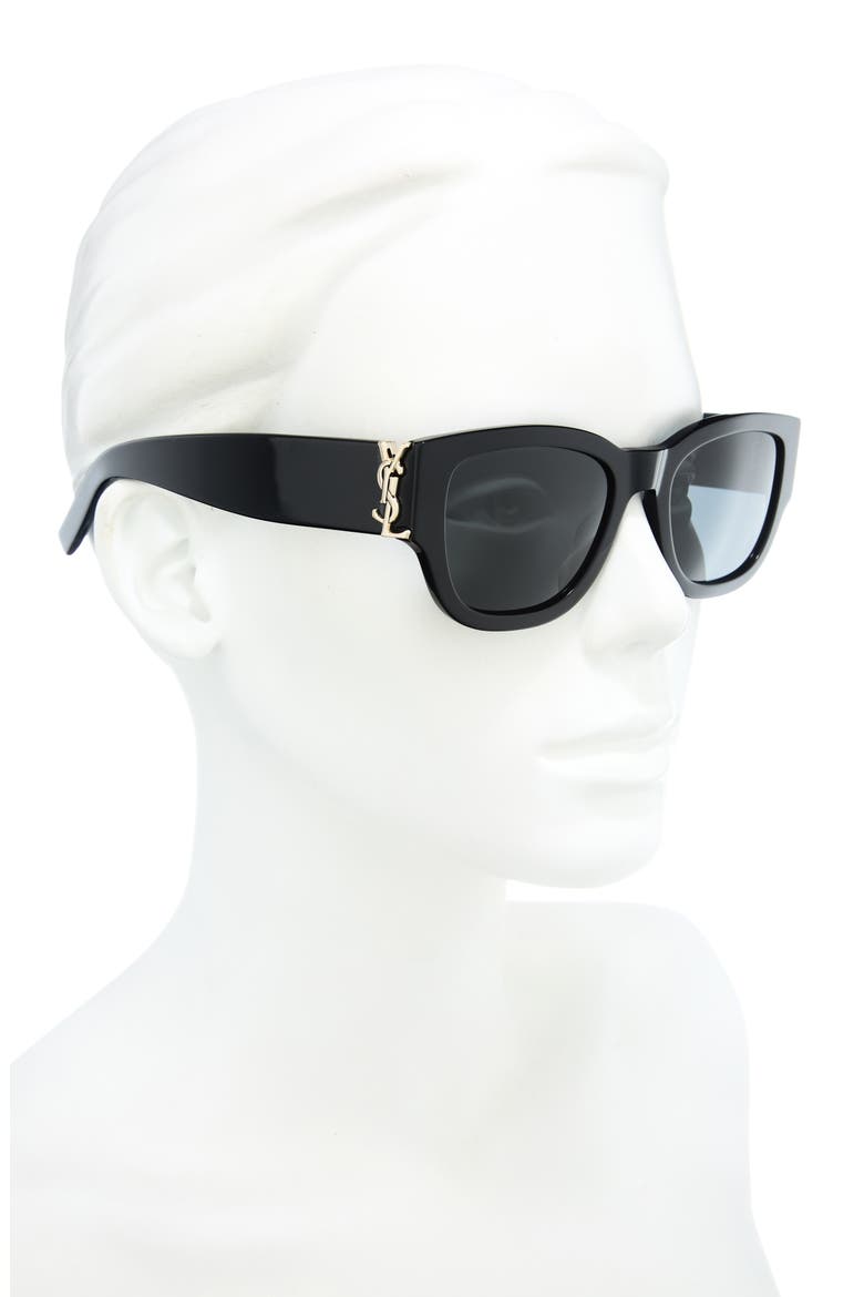 SL M174 Cat Eye Sunglasses, Alternate, color, BLACK
