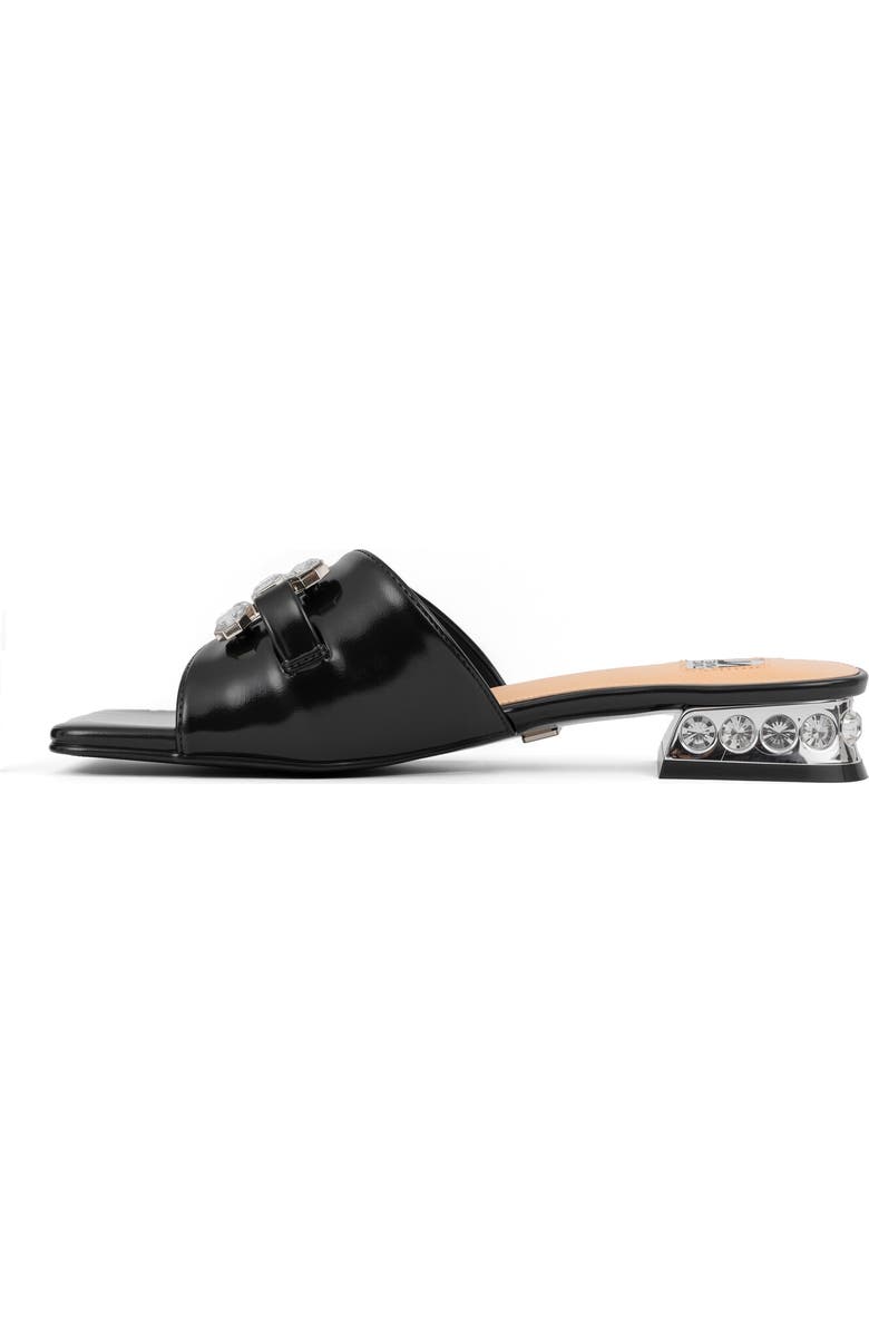 NINETY UNION Charm Crystal Embellished Sandal, Alternate, color, Black