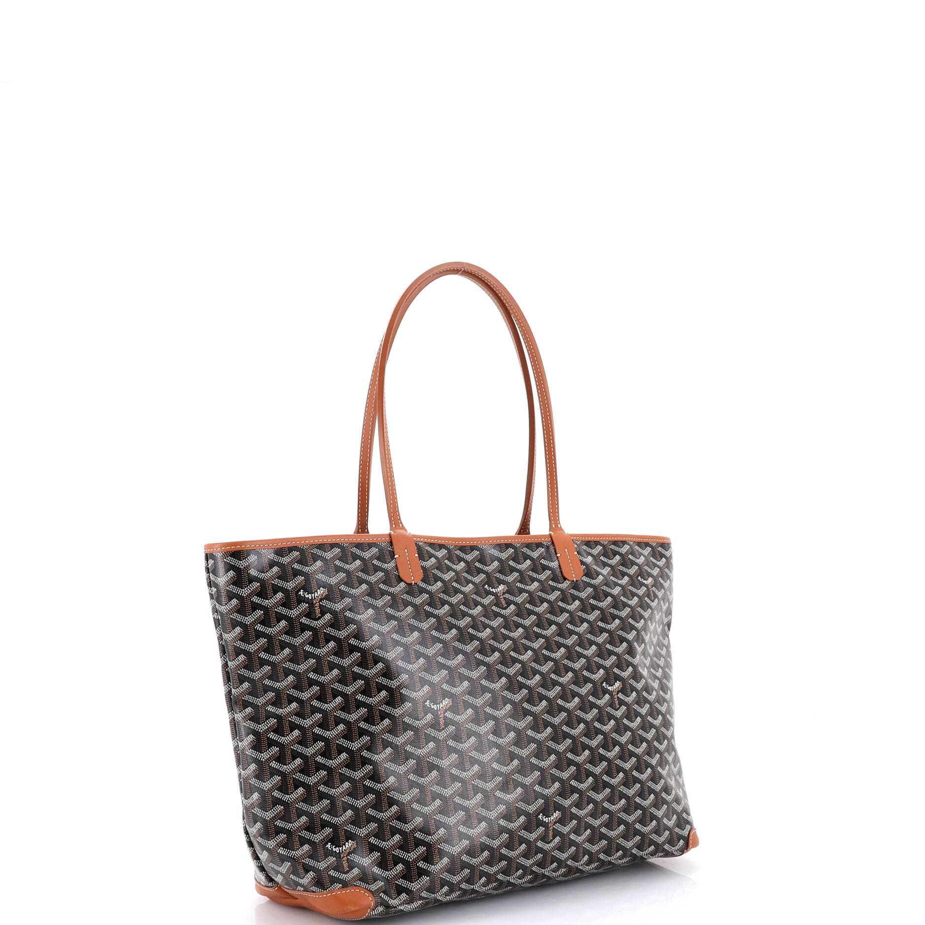 Pre-Owned Goyard Artois Tote Coated Canvas MM, Alternate, color, Brown