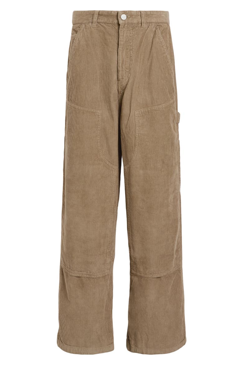 Dustan Cotton Corduroy Wide Leg Pants, Alternate, color, GULL BROWN