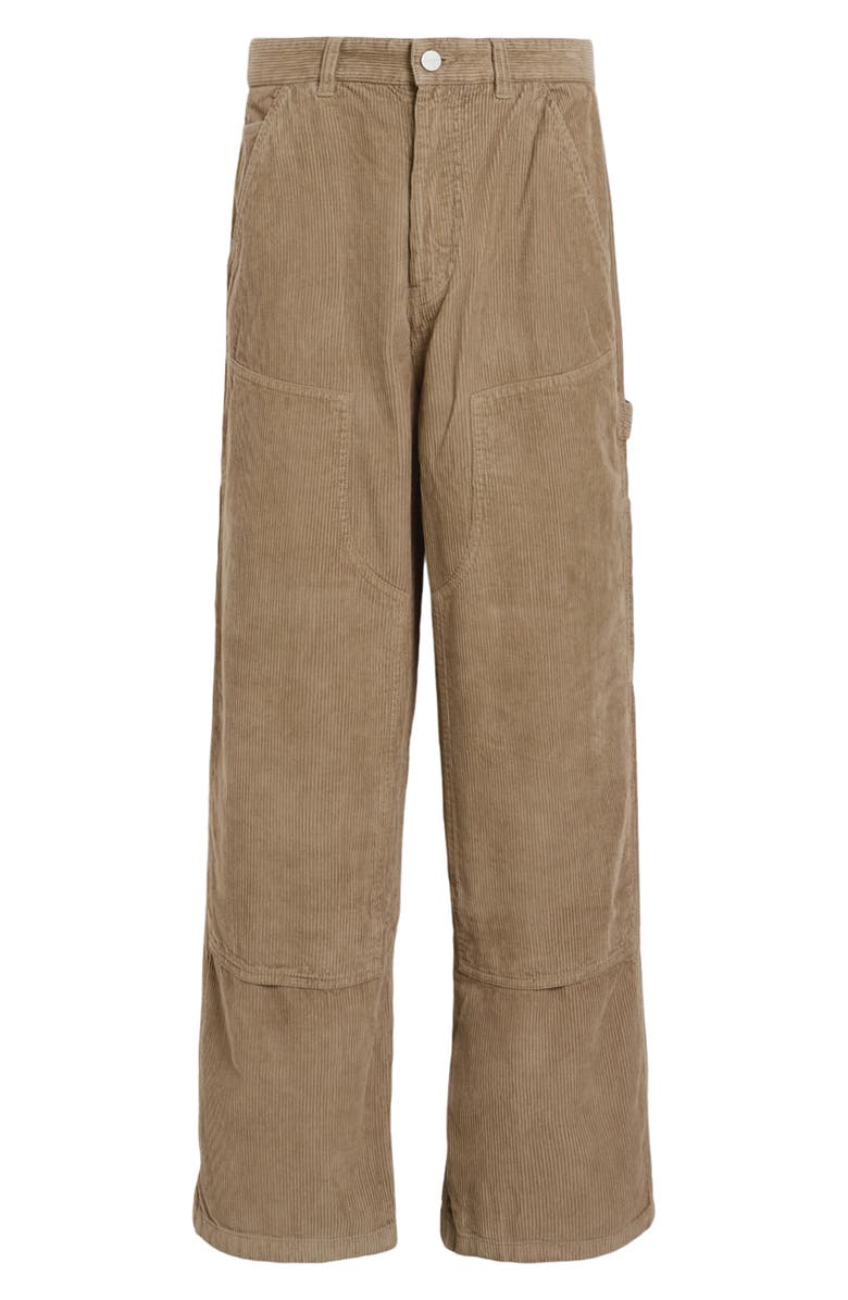 AllSaints Dustan Cotton Corduroy Wide Leg Pants, Alternate, color, Gull Brown