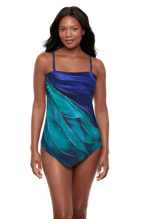 Miraclesuit Maldiva Avanti One Piece Swimsuit In Blue Multi
