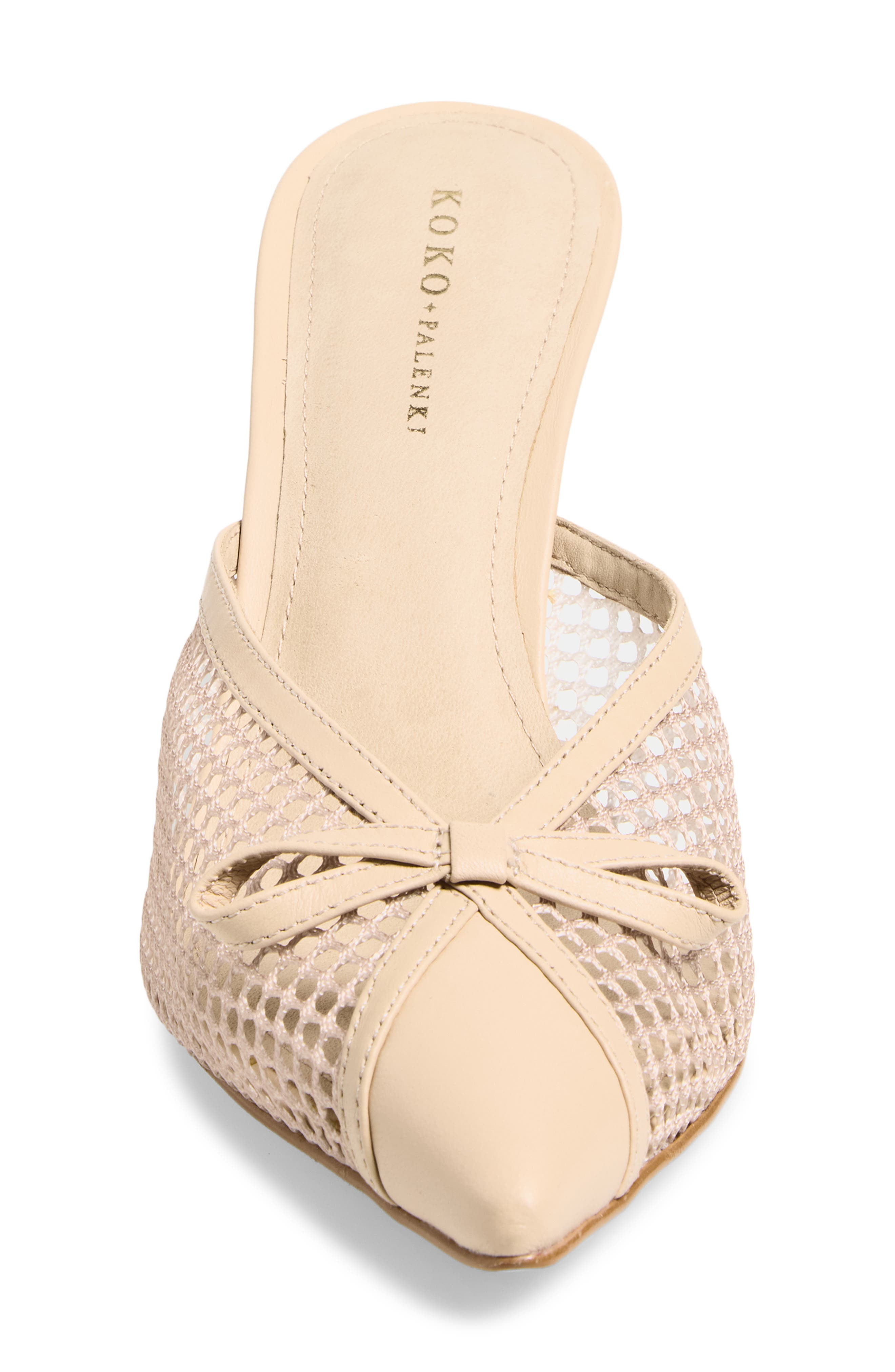 KOKO + PALENKI Peoni Pointed Toe Mule, Alternate, color, Nude Leather