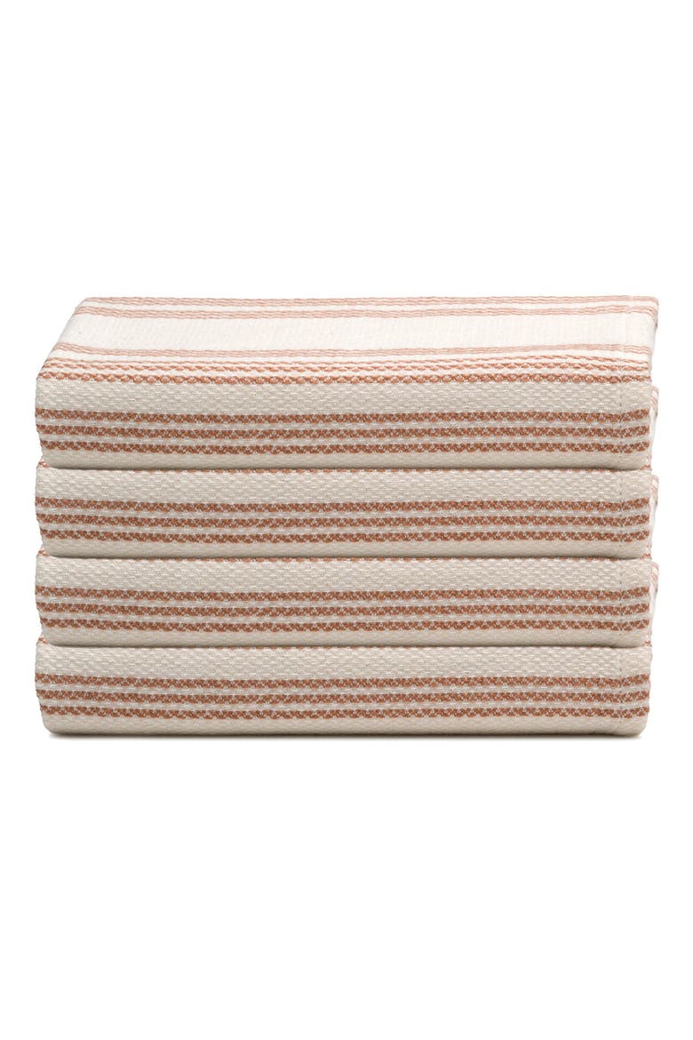 Allora Turkish Cotton Hand & Kitchen Towel Bundle, Main, color, Brown