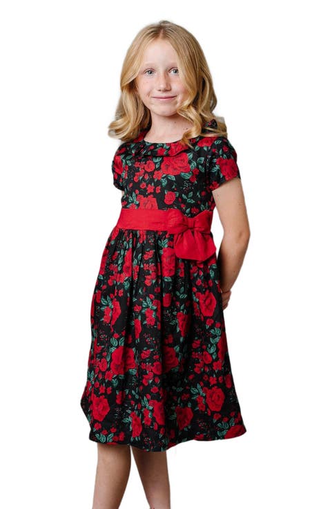 Girls' Ruffle Collar Party Dress, Toddler