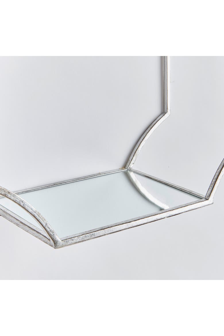 Hudson Mirrored Wall Shelves Set of 3, Alternate, color, Silver