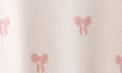 Nordstrom Bow Print Cotton Romper In Neutral