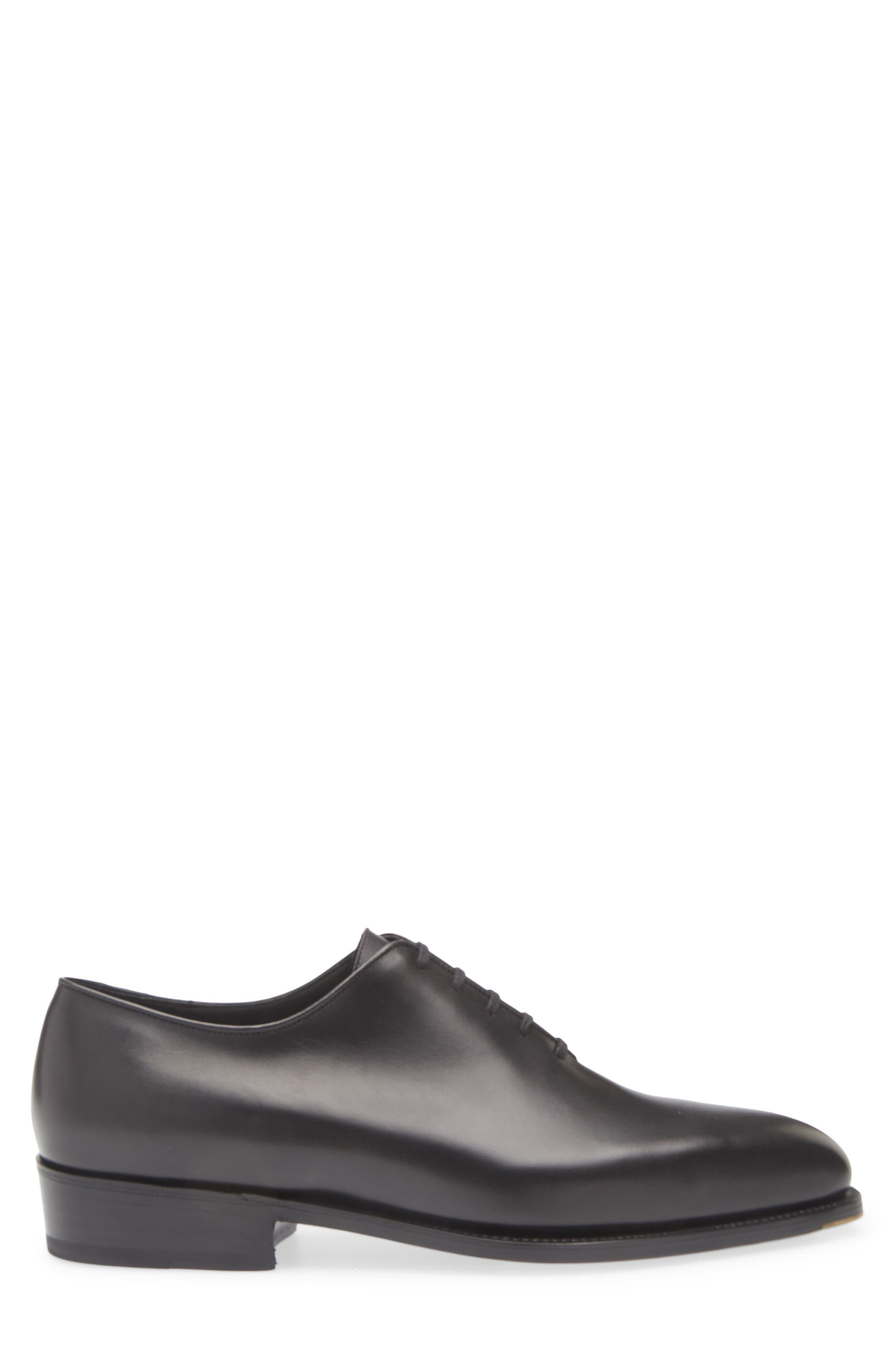JM WESTON Fusain Cycliste Wholecut Oxford, Alternate, color, Black Boxcalf
