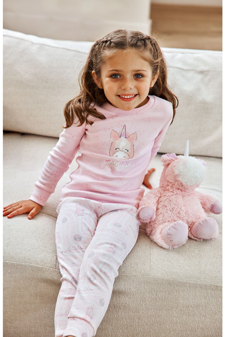 Unicorn PJ Set, Alternate, color, Multi Color