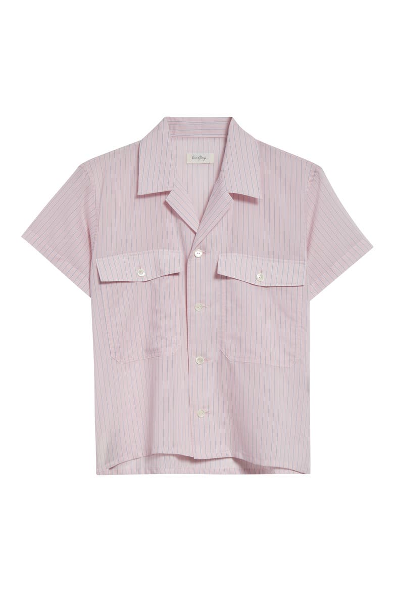 Stripe Camp Shirt, Alternate, color, PINK STRIPE 3069