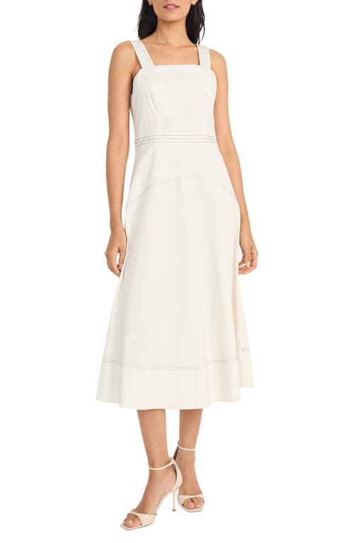 Maggy London Plus Size Cotton Midi Dress In Sugar
