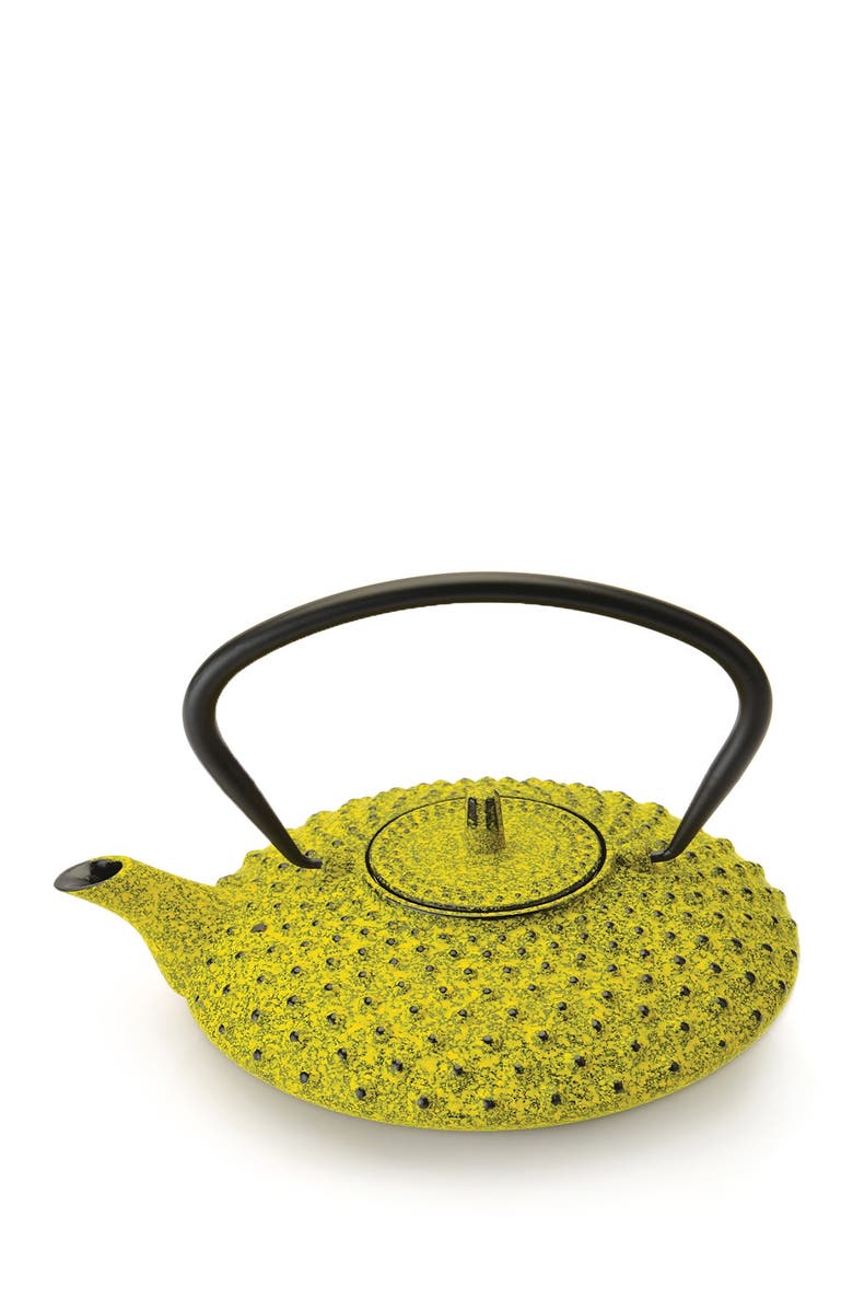 BergHOFF Lemon Yellow Cast Iron Teapot, Main, color, 
