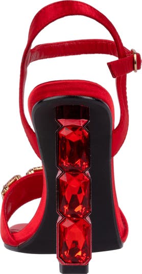 Rhinestone Ankle Strap Sandal