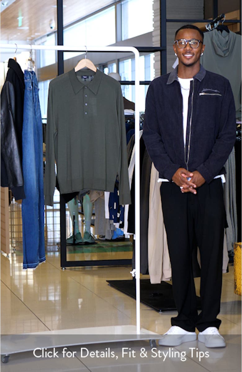 Regal Long Sleeve Wool Blend Polo, sales video thumbnail