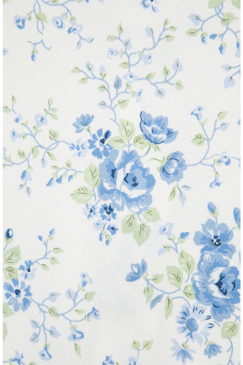 Blue Floral Footie & Headband Set (Nordstrom Exclusive), Alternate, color, FLORAL