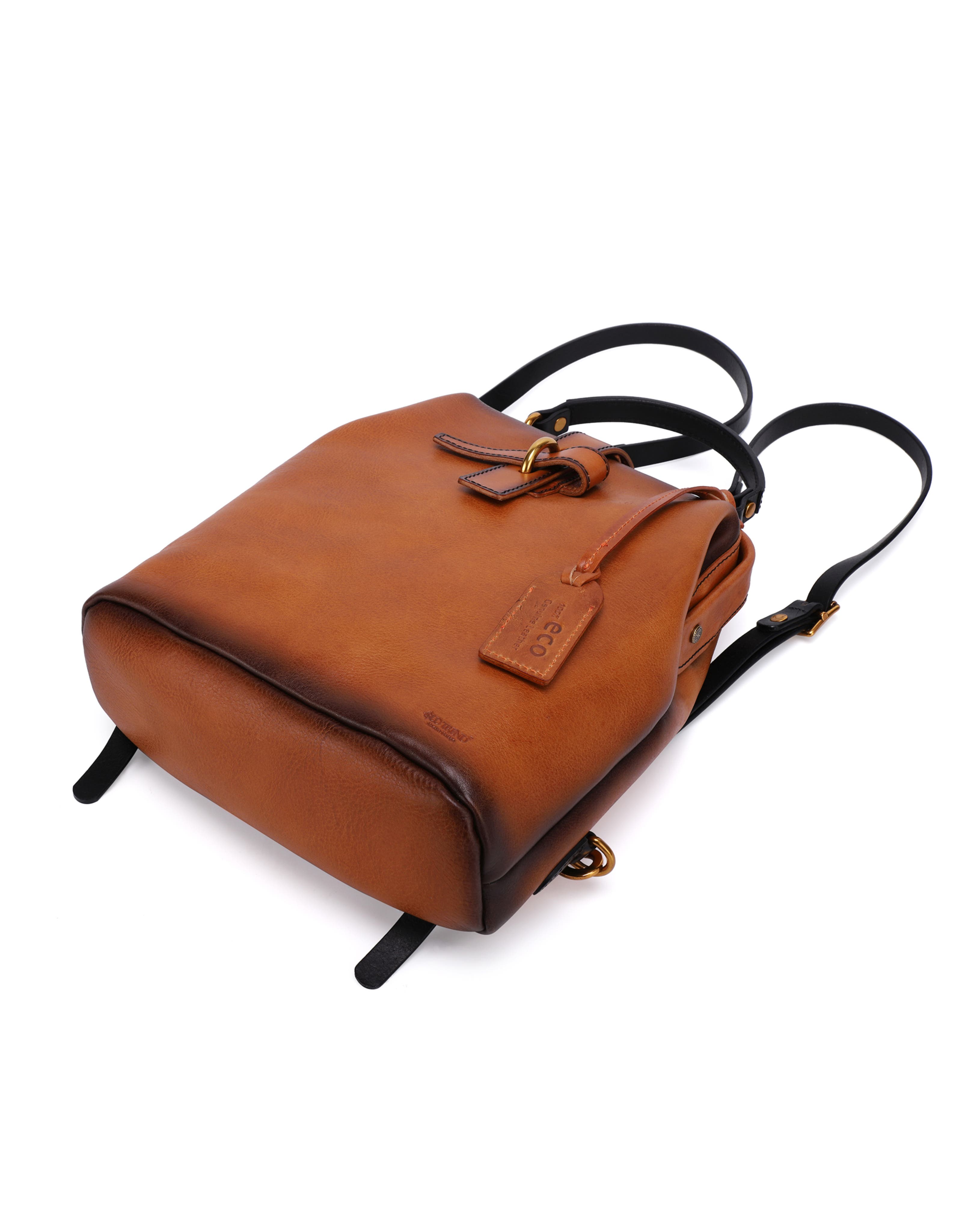 Pamela Genuine Leather Organized Travel Backpack, Alternate, color, Chestnut