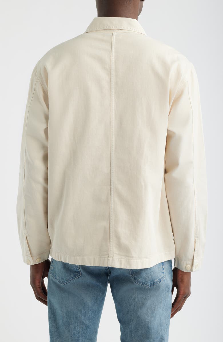 Madewell Cotton Twill Shirt Jacket, Alternate, color, Ivory