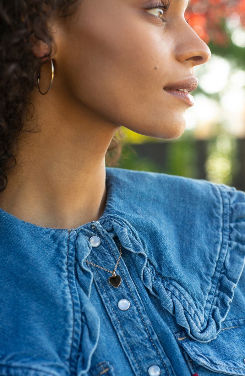 Kris Nations Enamel Heart Locket Necklace, Alternate, color,