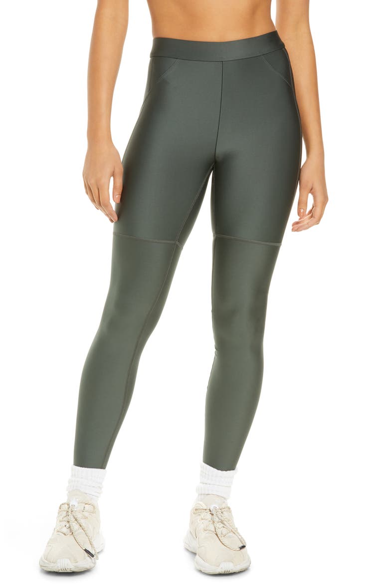 Utility Pocket High Waist Leggings, Main, color, DARK CACTUS