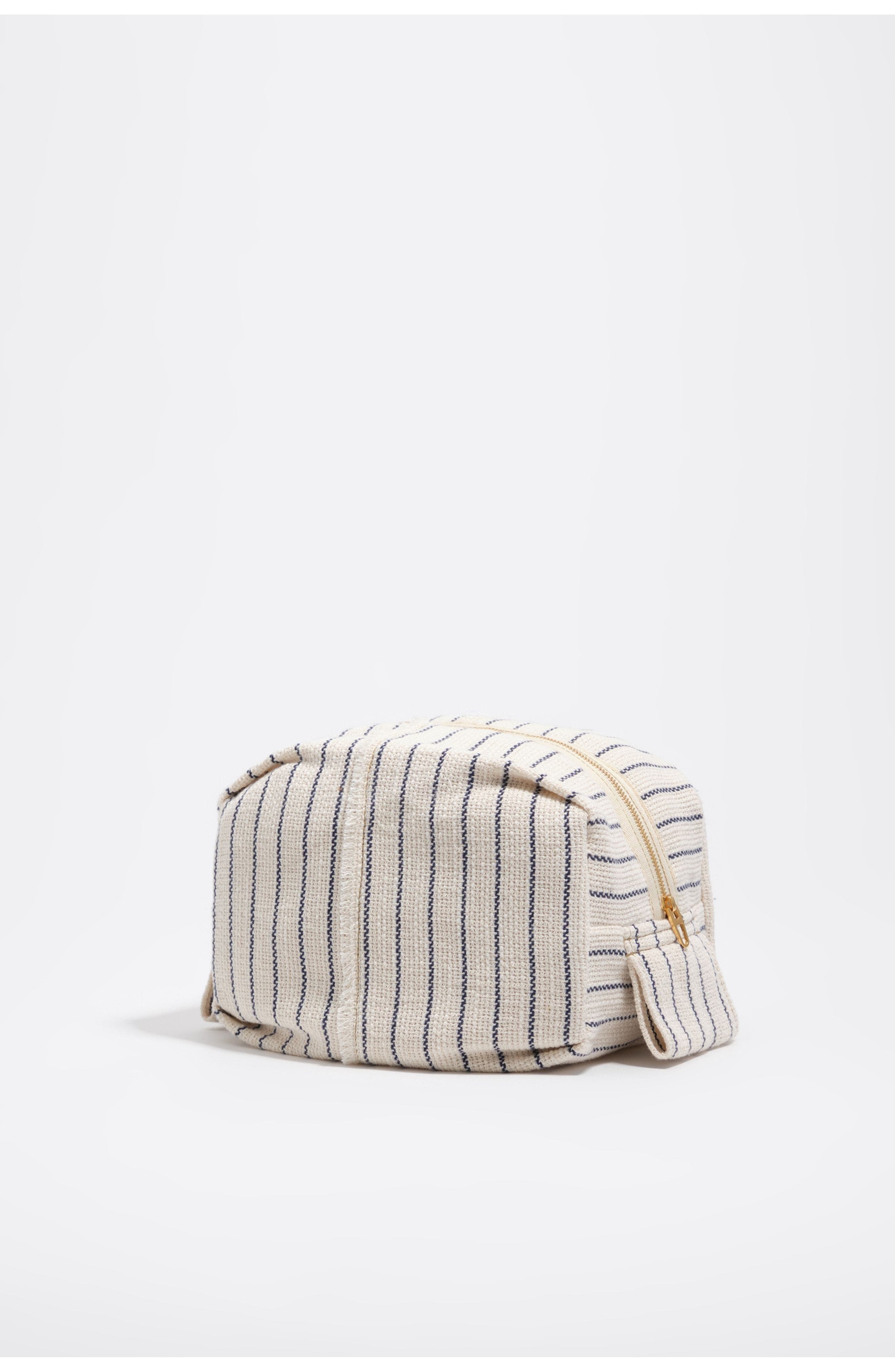 Bimba y Lola Large Raw Cotton Make-Up Case, Alternate, color, Ecru