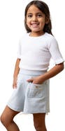Hope & Henry Girls' Organic French Terry Pull-On Short, Toddler