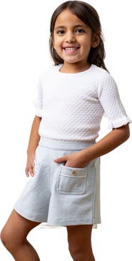 Hope & Henry Girls' Organic French Terry Pull-On Short, Toddler