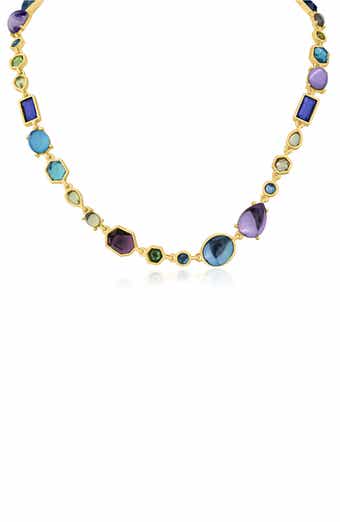 JARDIN Multicolor Imitation Stone Collar Necklace
