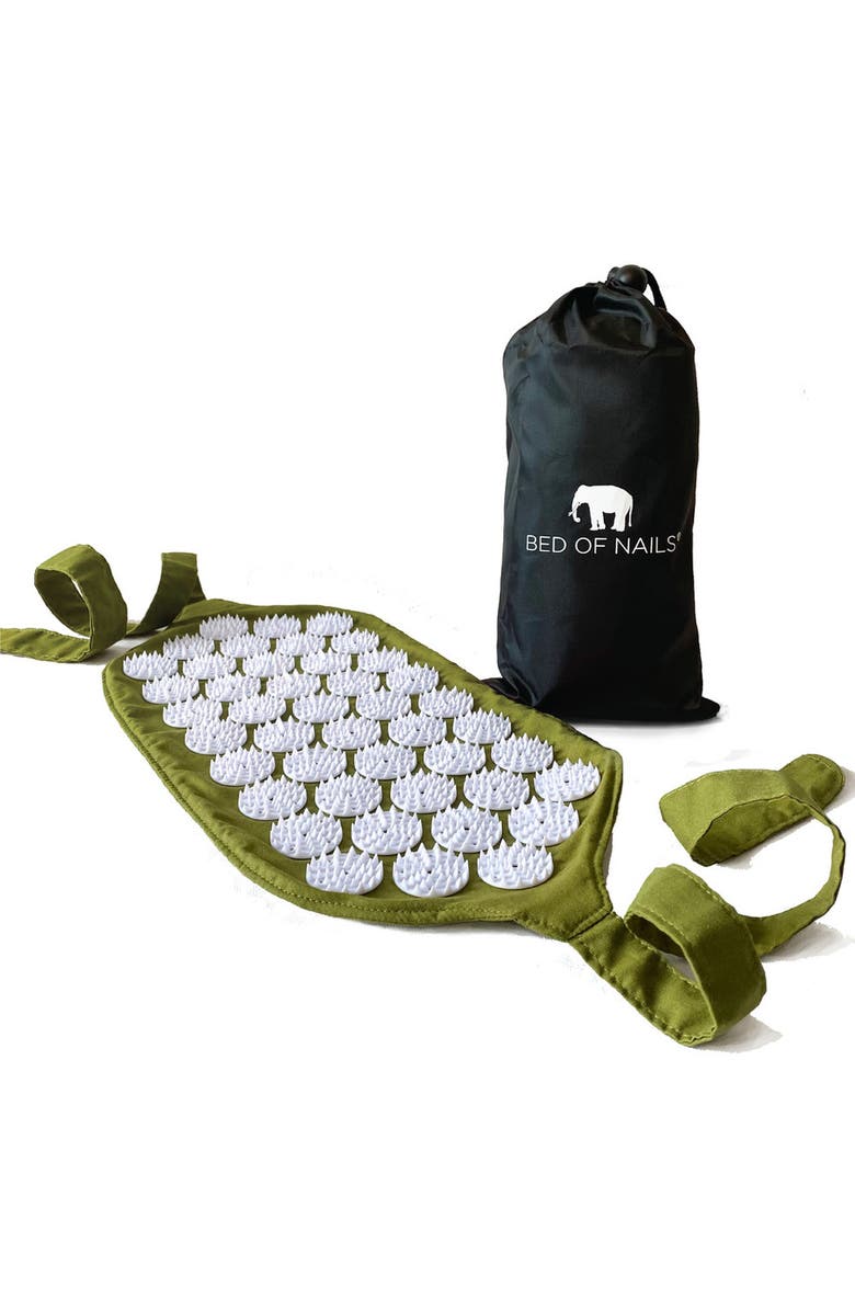 BED OF NAILS Bon Strap Original Acupressure Design with 1848 Precision Nails, Main, color, Green