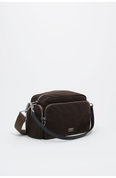 Large Cotton Pocket Crossbody Bag
