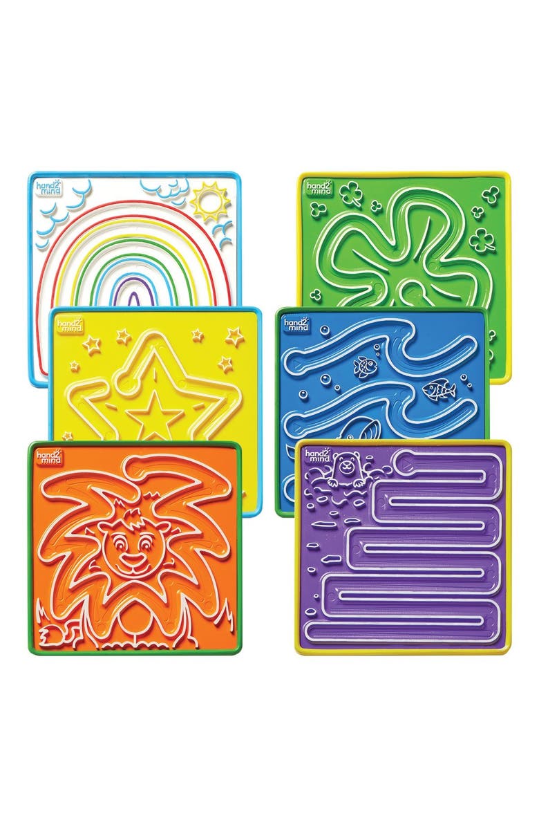 Kaplan Early Learning Company Mindful Mazes - 6 Double-Sided Boards, Main, color, Multicolor