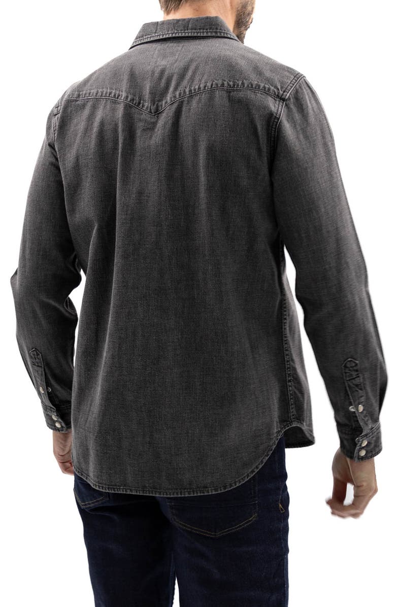 Devil-Dog Dungarees Western Denim Shirt, Alternate, color, 