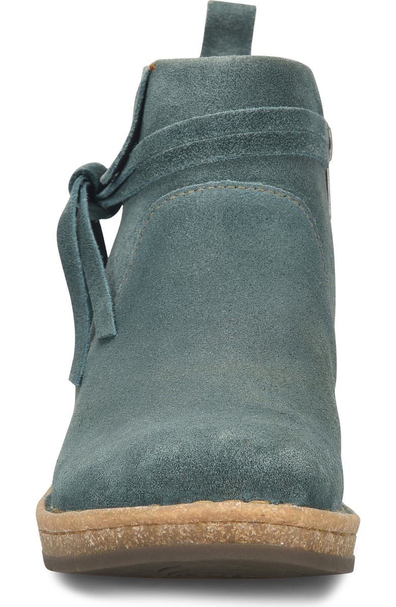 Børn Vaughn Distressed Suede Bootie, Alternate, color, Teal Distressed Leather