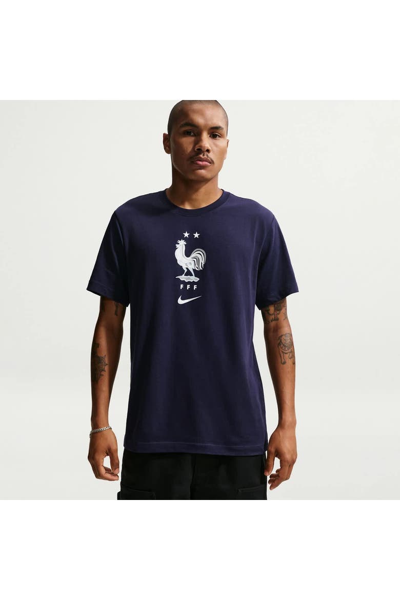 Men's Nike Blue France National Team Crest T-Shirt, Alternate, color, Blue