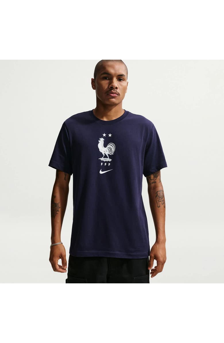 Nike Men's Nike Blue France National Team Crest T-Shirt, Alternate, color, Blue