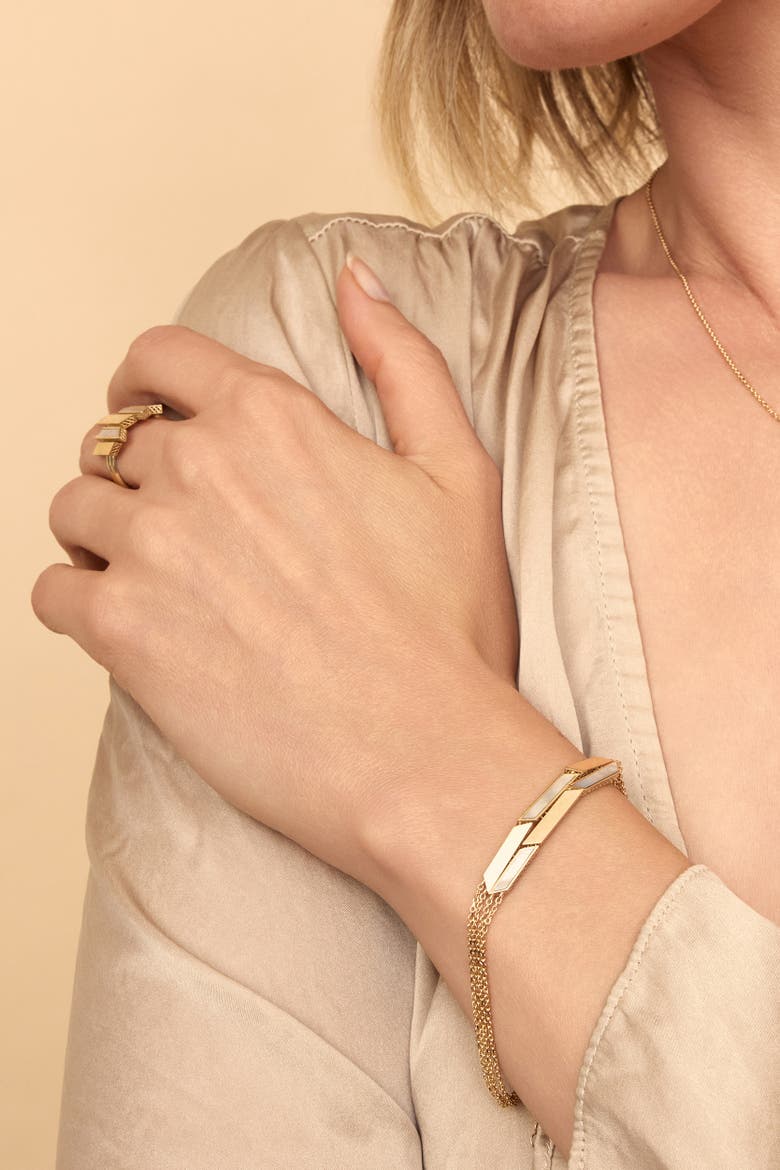 14K Gold Aurora Bracelet, Alternate, color, Yellow Gold