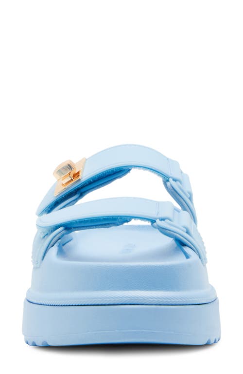 Steve Madden Bigschmona Platform Sandal In Blue