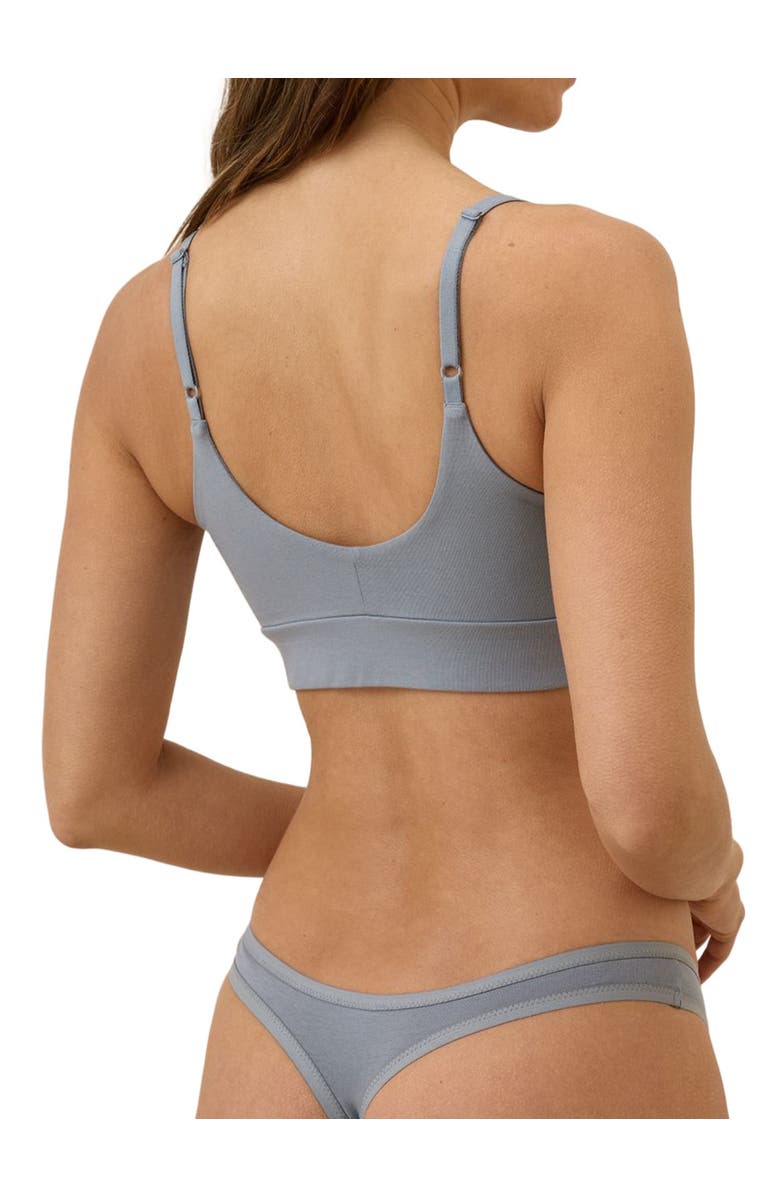 Pact Organic Cotton Everyday Mid Rise Thong 6-Pack, Alternate, color, Spotted Posies