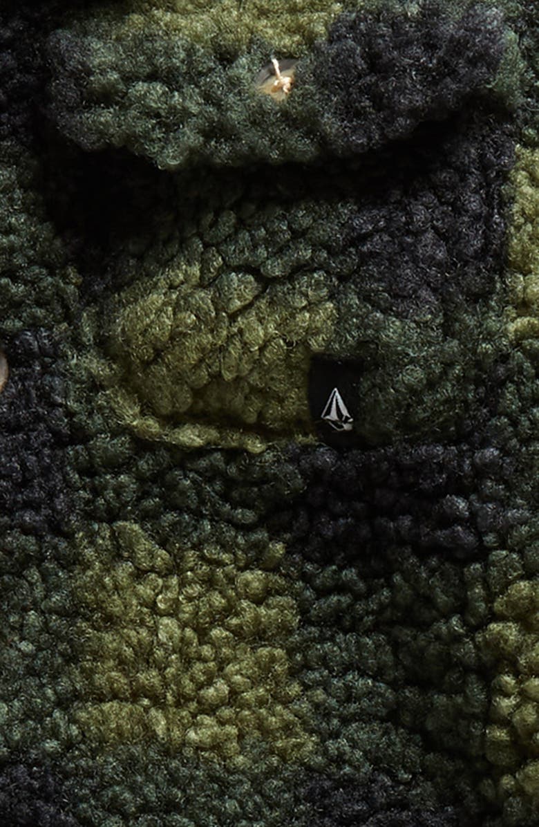 Volcom High Pile Plaid Shirt Jacket & Jeans, Alternate, color, 