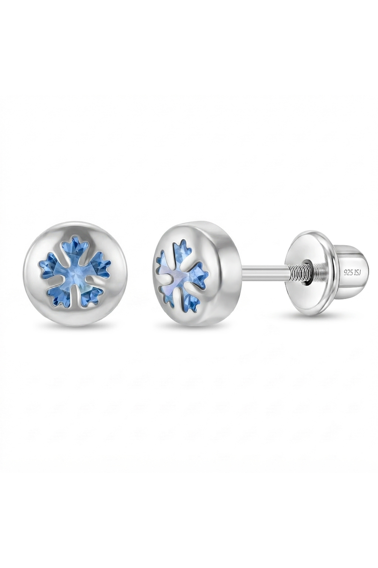 Glitter Flurry Girl Earrings, Main, color, Light Blue