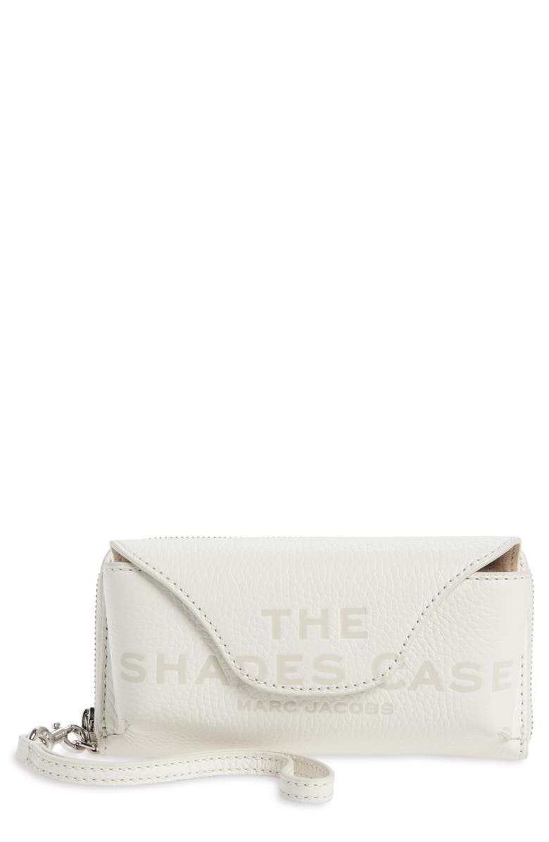 Marc Jacobs The Shades Leather Sunglasses Wristlet, Main, color, Cotton White